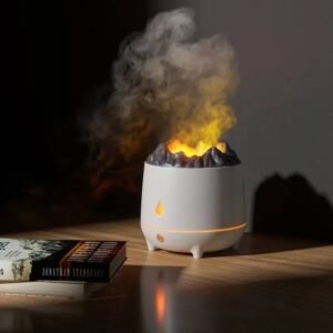 Ultrasonic Flame Air Humidifier & Essential Oil Aroma Diffuser
